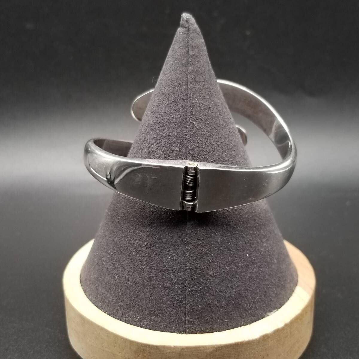 メキシコ TAXCO タスコ カーブ モダンデザイン 幅広 存在感 925 シルバー ヴィンテージ ブレスレット 大ぶり バングル R 13-J パーカー ブレスレット 