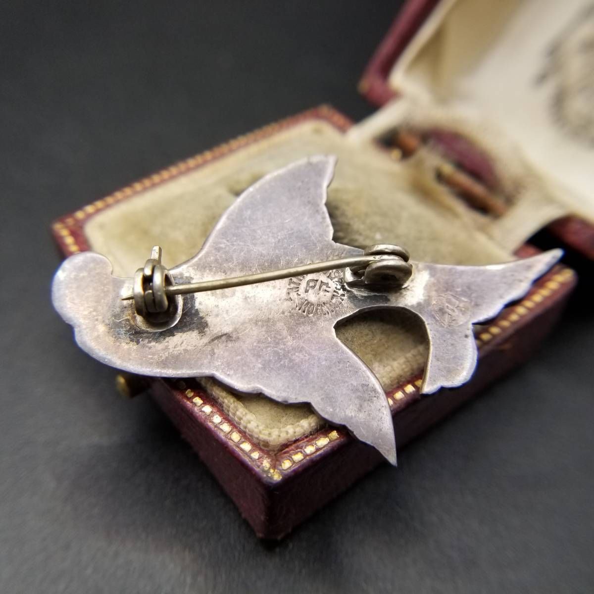 1960-70年代 メキシコ 925 シルバー カジキ 魚 モチーフ アバロンシェル インレイ ヴィンテージ ブローチ 銀細工 TAXCO タスコ R 12-US