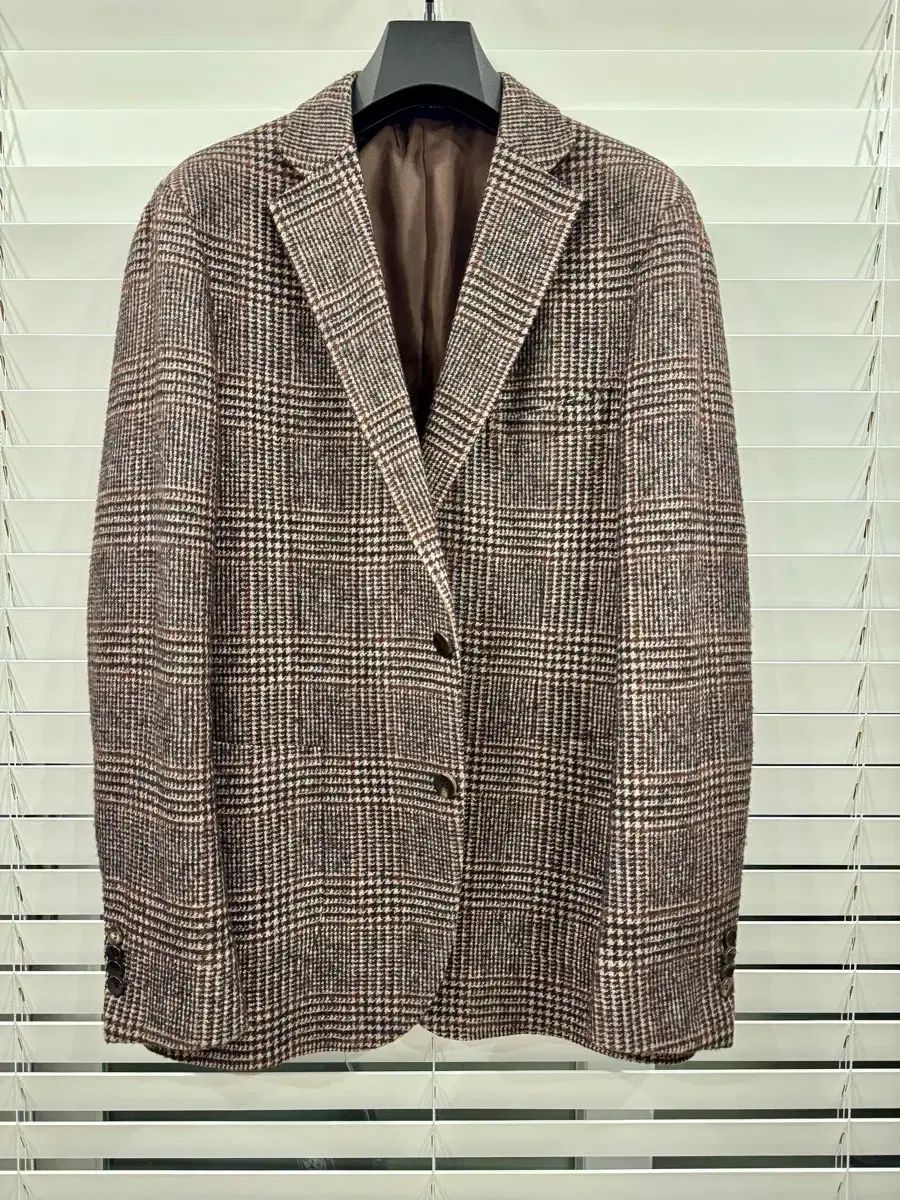 マエストロ アルパカ チェック ジャケット