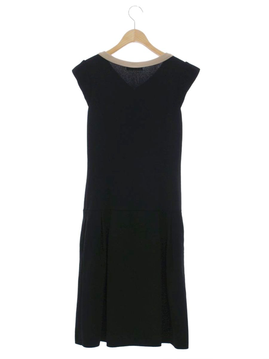 ルネ 6932461 ワンピース 34 ブラック ラインストーン ジップ ニット