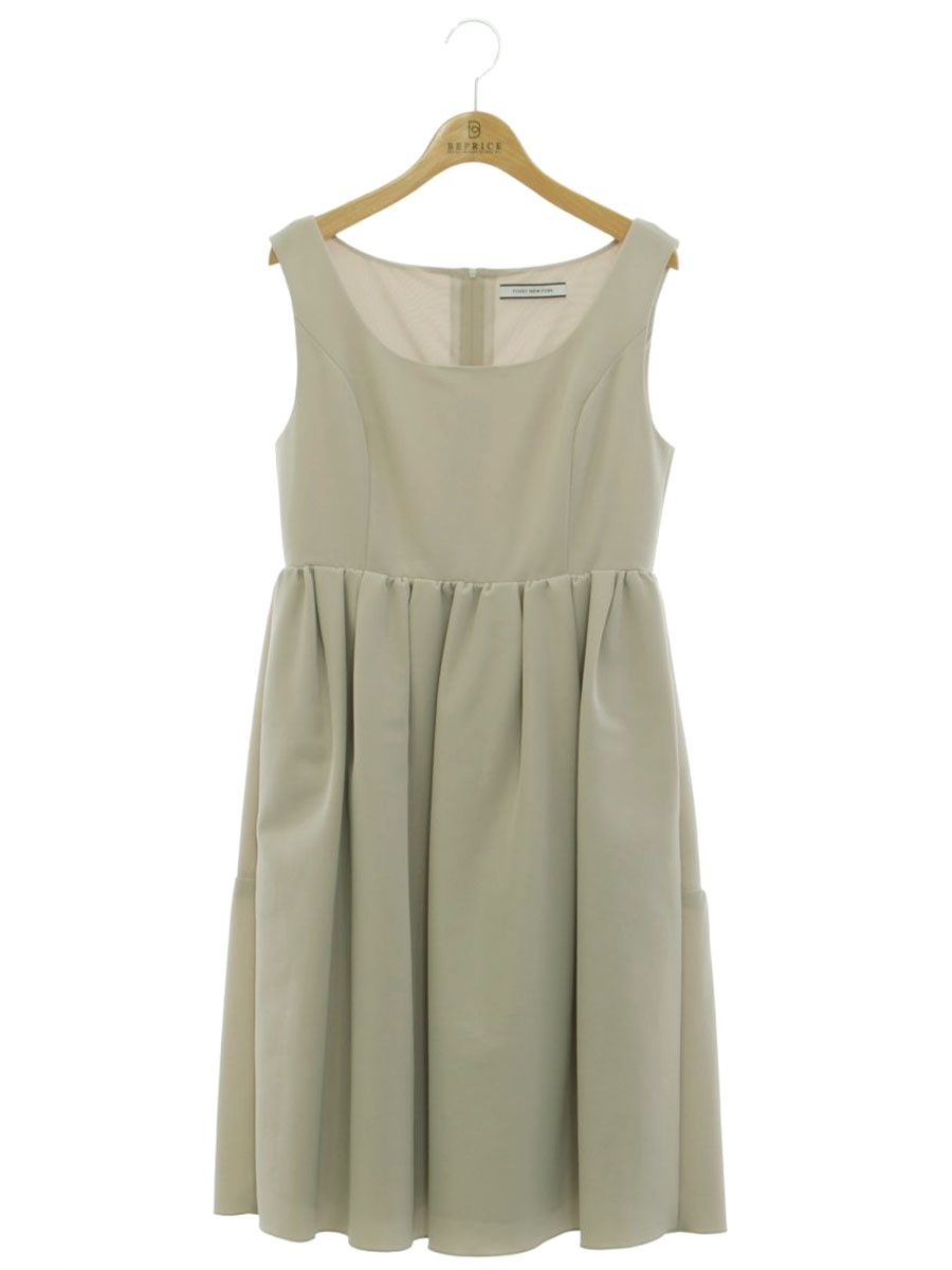 フォクシーニューヨーク モダンエンパイアドレス 38330 ワンピース 40 ベージュ