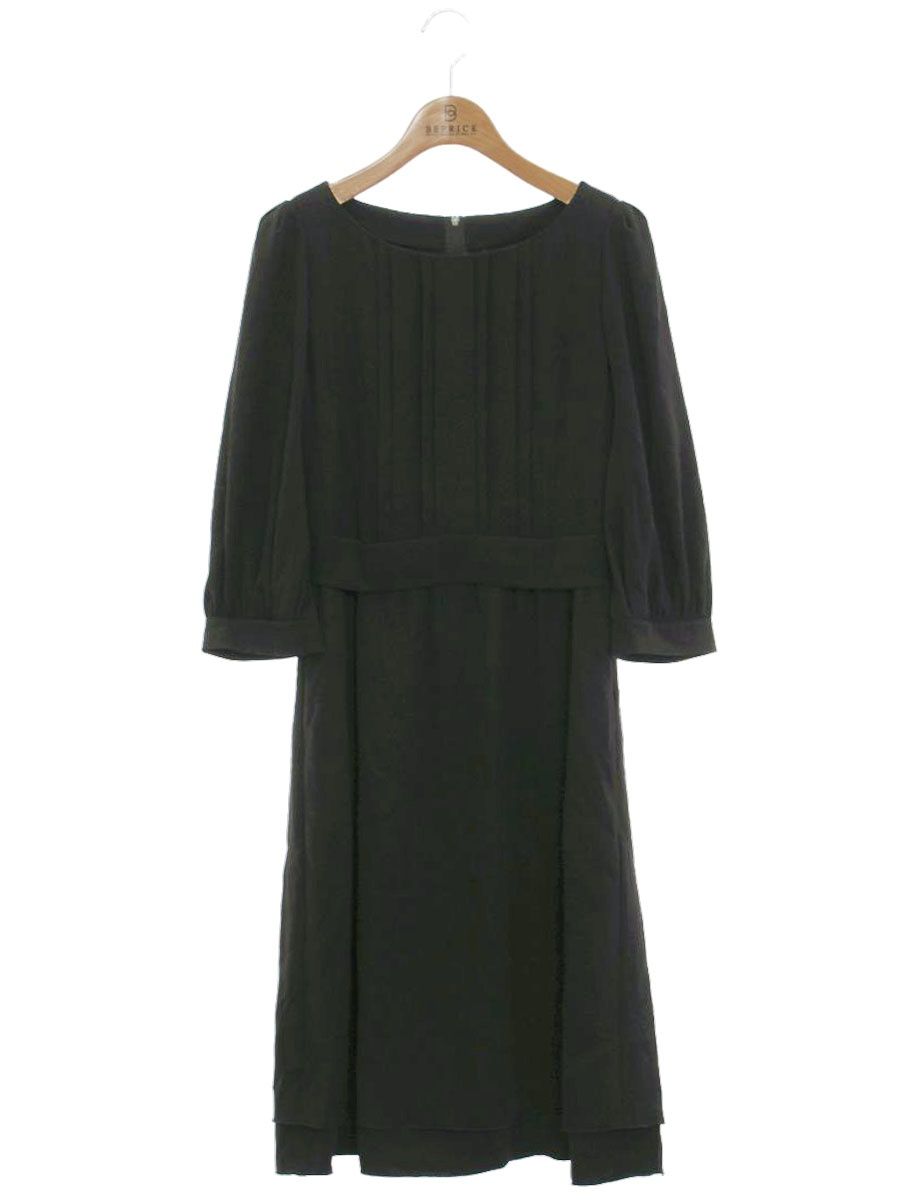 フォクシーニューヨーク オードリードレス 26704 ワンピース 38 ブラック タック バックジップ