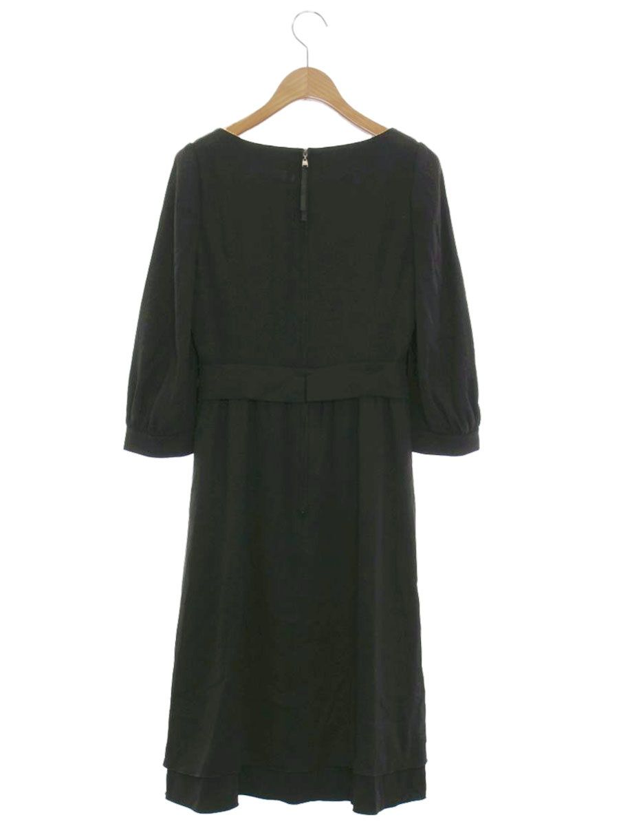 フォクシーニューヨーク オードリードレス 26704 ワンピース 38 ブラック タック バックジップ