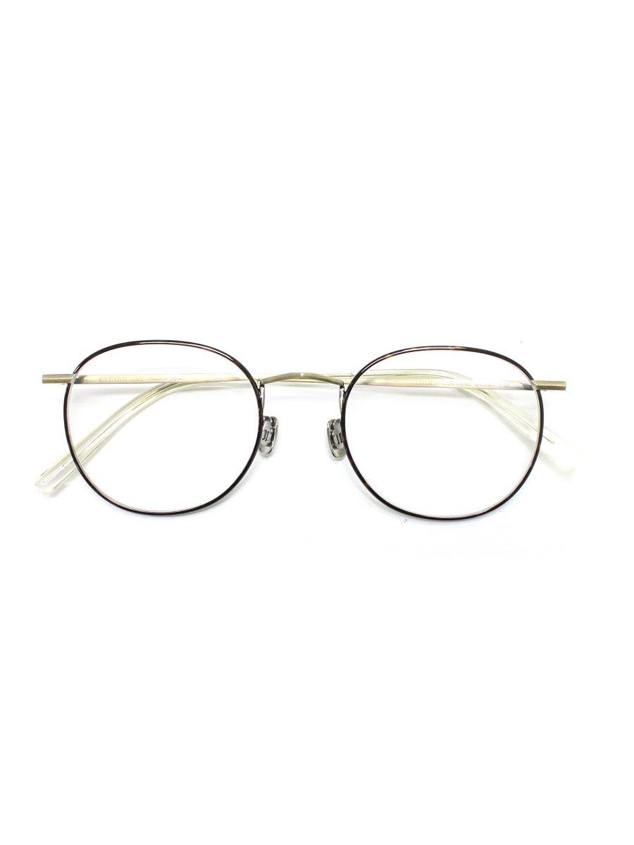 アイヴァン7285 1012 R|901348 メガネ アンティークゴールド|ダークデミ メタルフレーム フルリム ボストンシェイプ