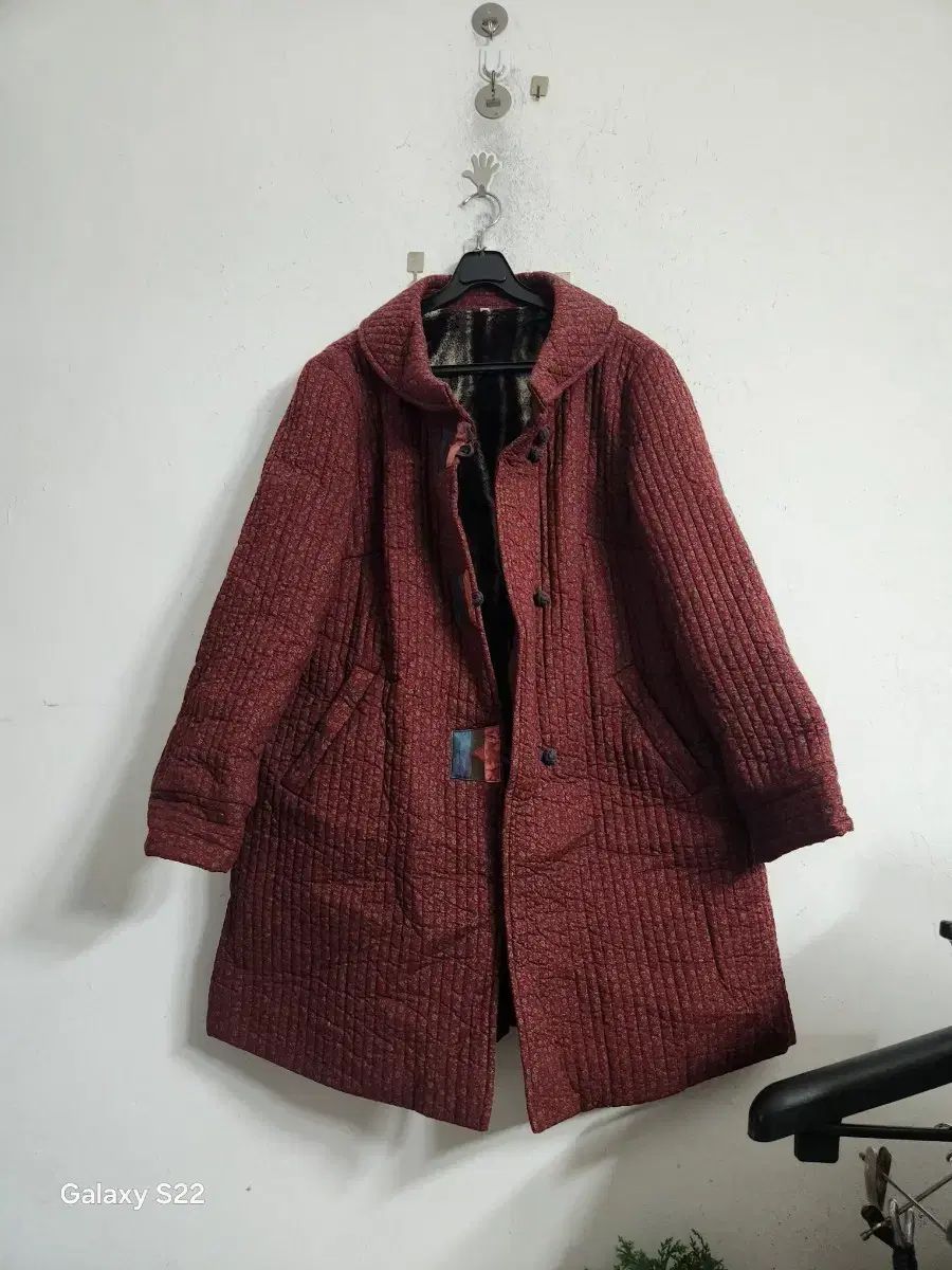 キルティングヴィンテージ キルティング コート バーガンディ