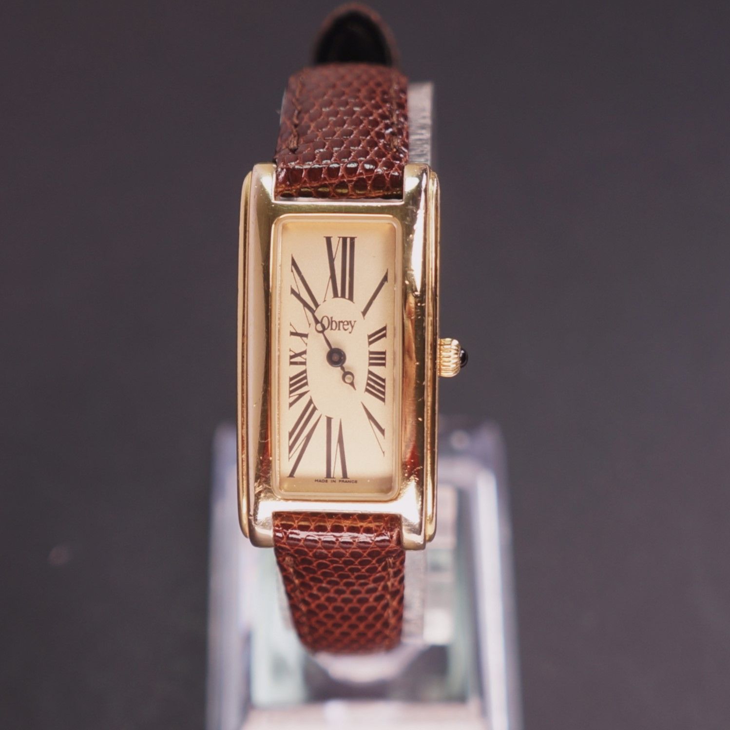 【新品電池】Obrey オブレイレディース タンク時計 レザー ベルト ゴールド 稼働品】Obrey レディース腕時計 電池交換済 新品ベルト - メルカリ
