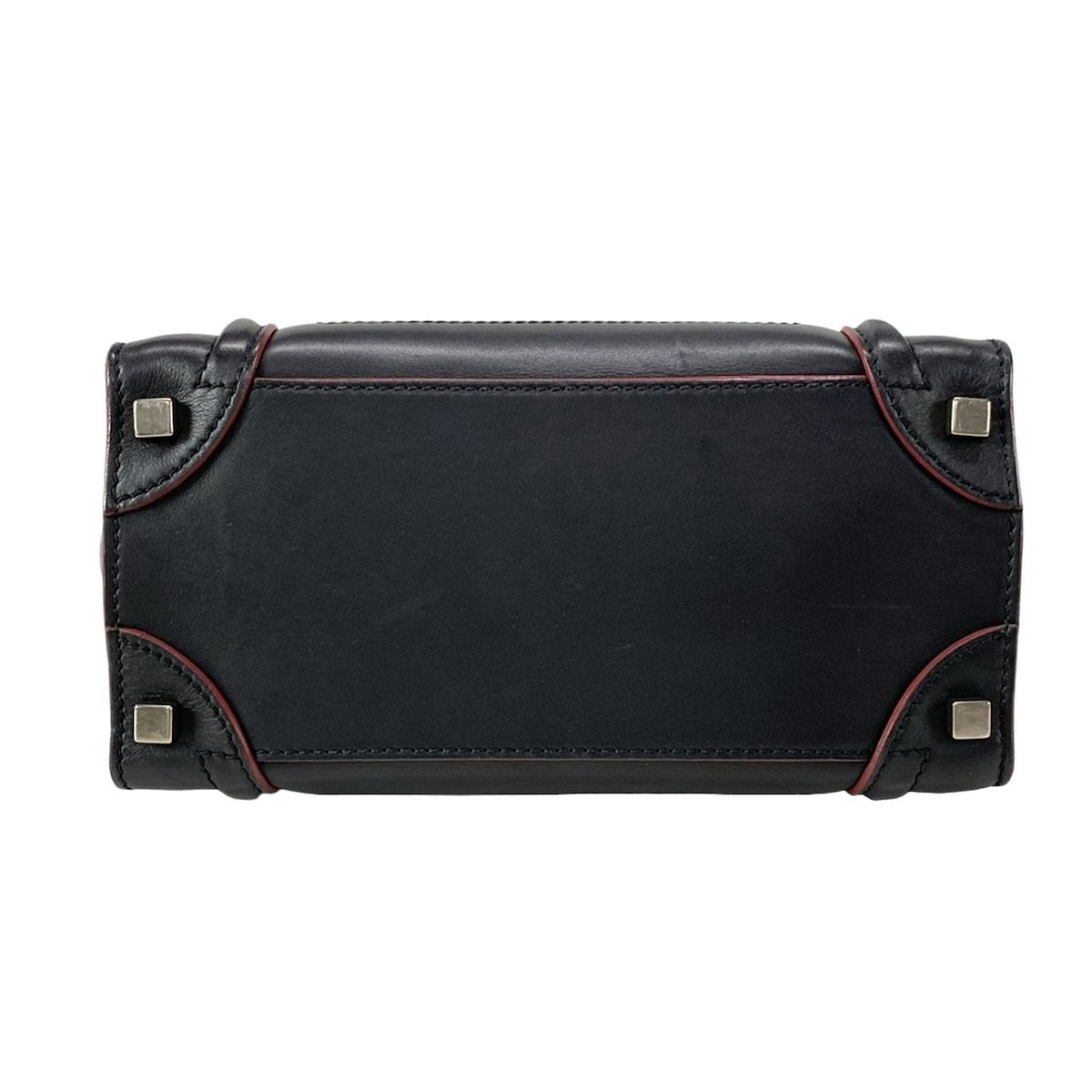 CELINE(セリーヌ) ハンドバッグ ラゲージマイクロショッパー 黒  