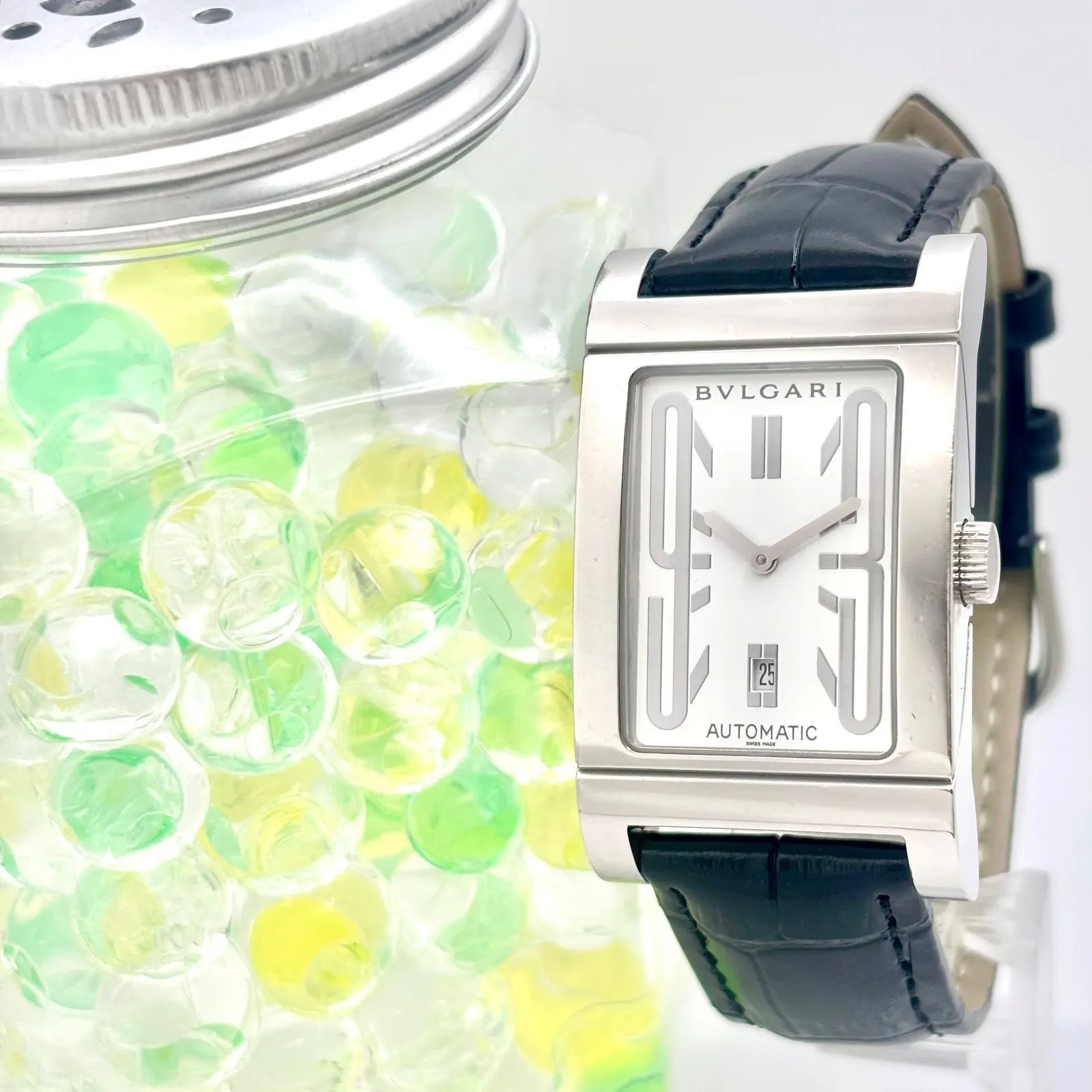 稼働】BVLGARI ブルガリ Rettangolo レッタンゴロ RT45S 機械式 自動