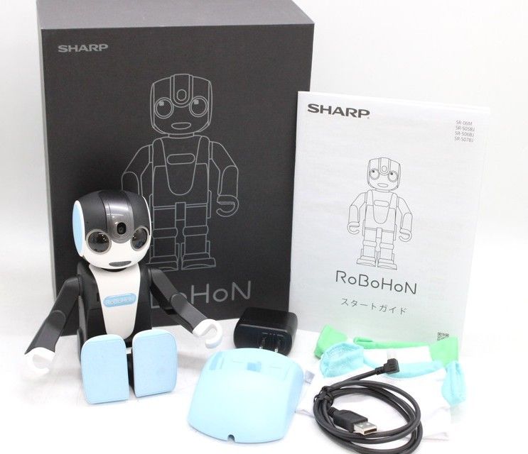 良品 シャープ ロボホン SR-06M-A ブルー Tシャツ付き モバイル型