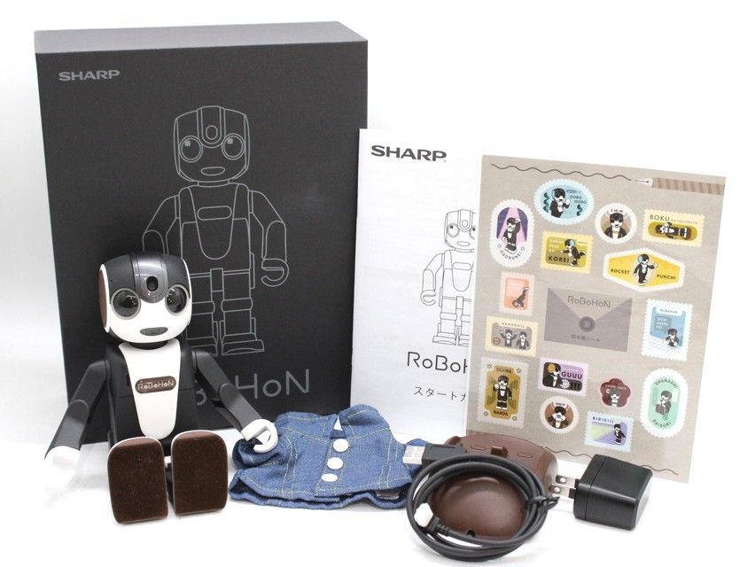 シャープ ロボホン SR-06 M-T 洋服＆シール付き モバイル型 ロボット ホビー SHARP RoBoHon -D-Z 36-byebye