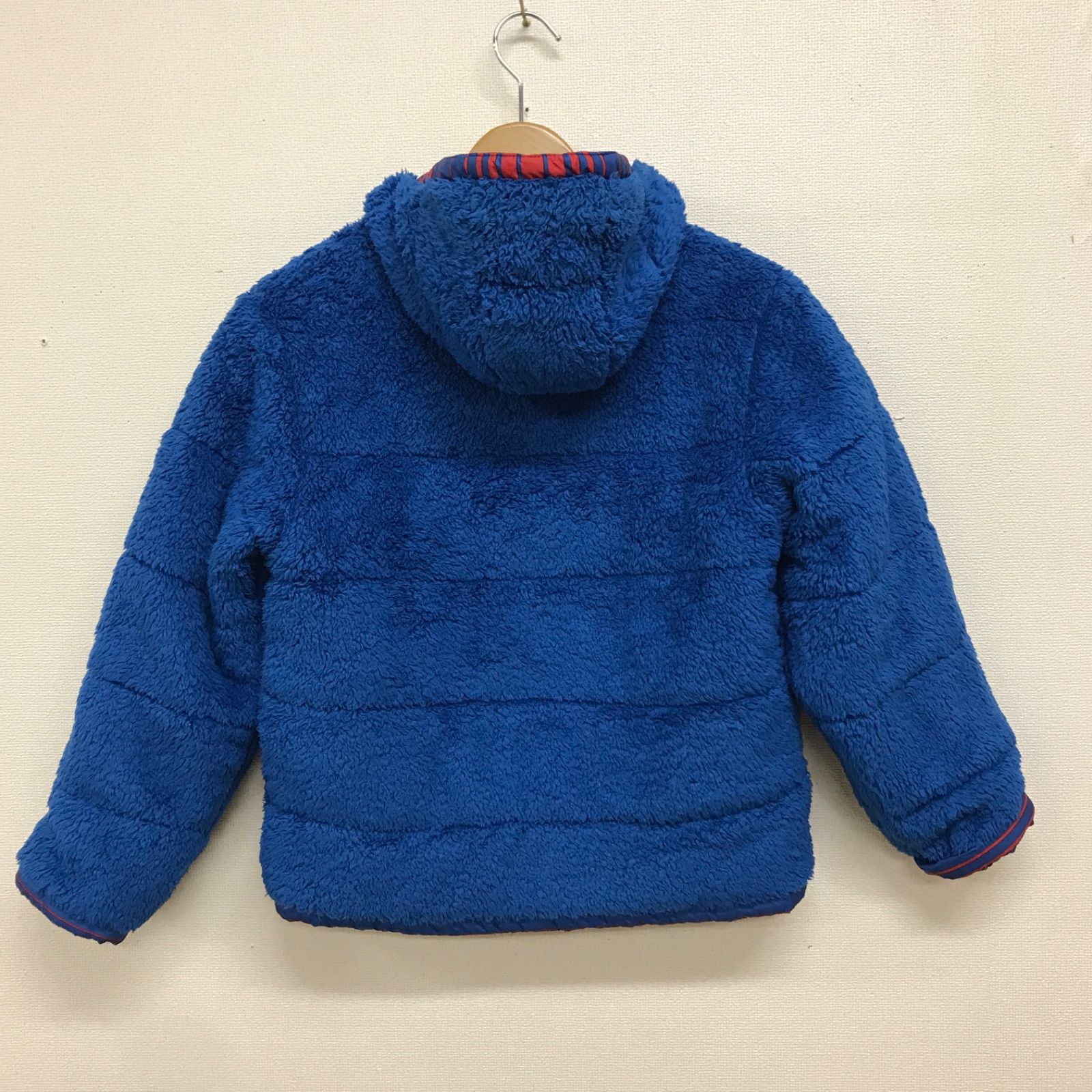 訳あり パタゴニア キッズ リバーシブルフーディ ボアフリース