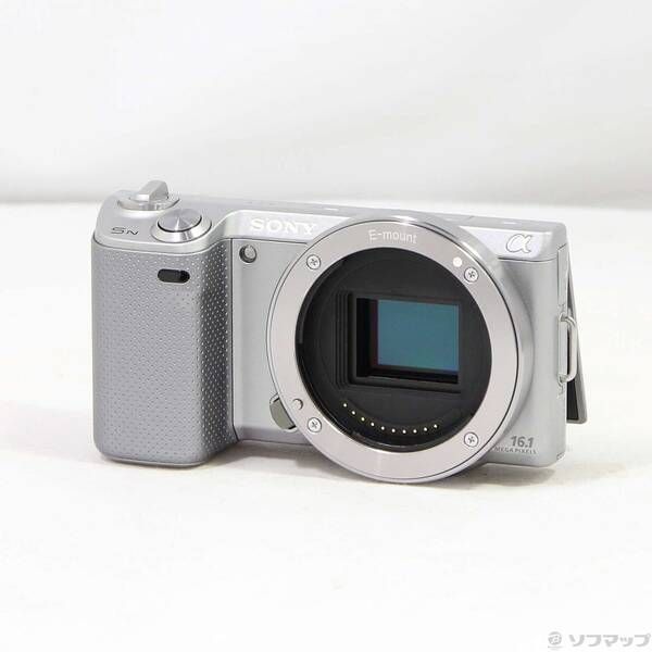 〔 品〕 α NEX-5 N シルバー ボディ 344