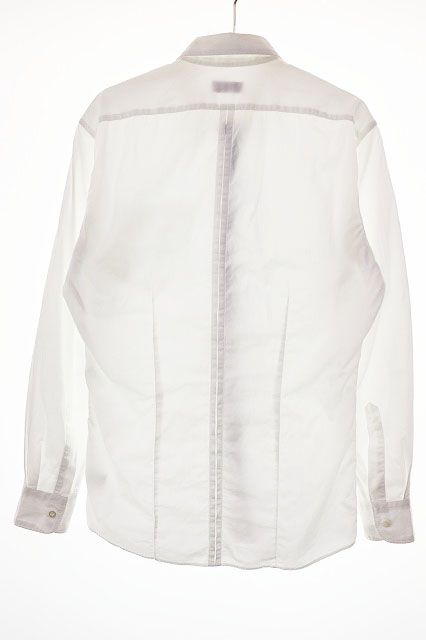 【中古】ドリスヴァンノッテン DRIES VAN NOTEN 長袖シャツ サイズ44 無地 ホワイト 白 ●250606 ドリスヴァンノッテン DRIES VAN NOTEN 長袖シャツ サイズ44 無地