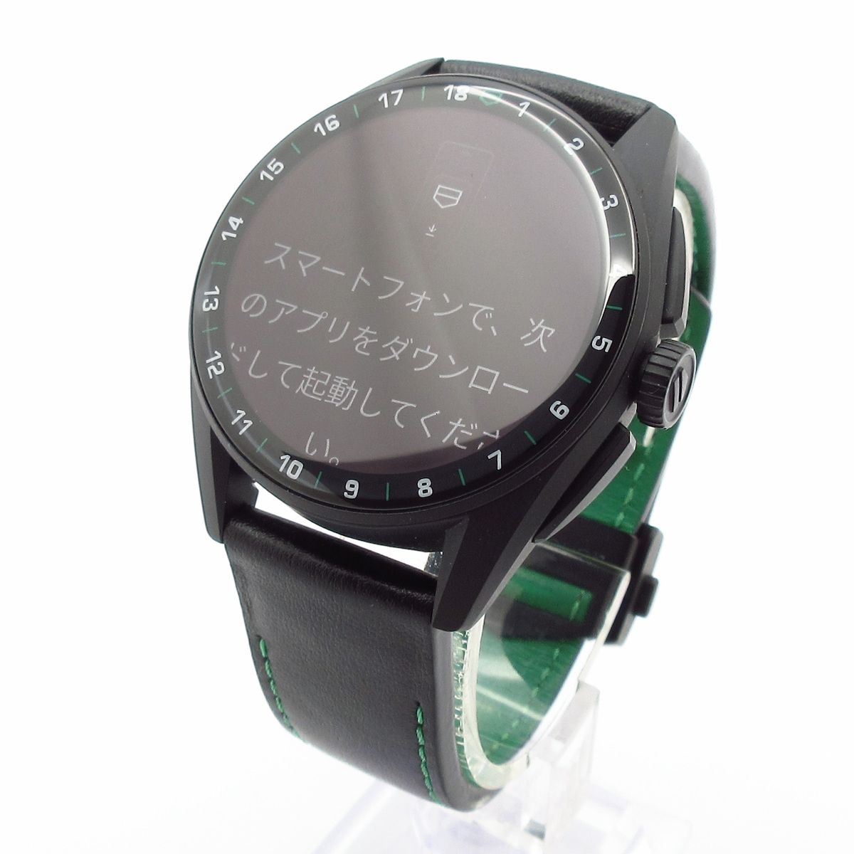 TAG Heuer タグホイヤー 腕時計 コネクテッド キャリバーE 4 ゴルフエディション SBR 8080.EB 0284 ボーイズ 革ベルト×チタン 黒