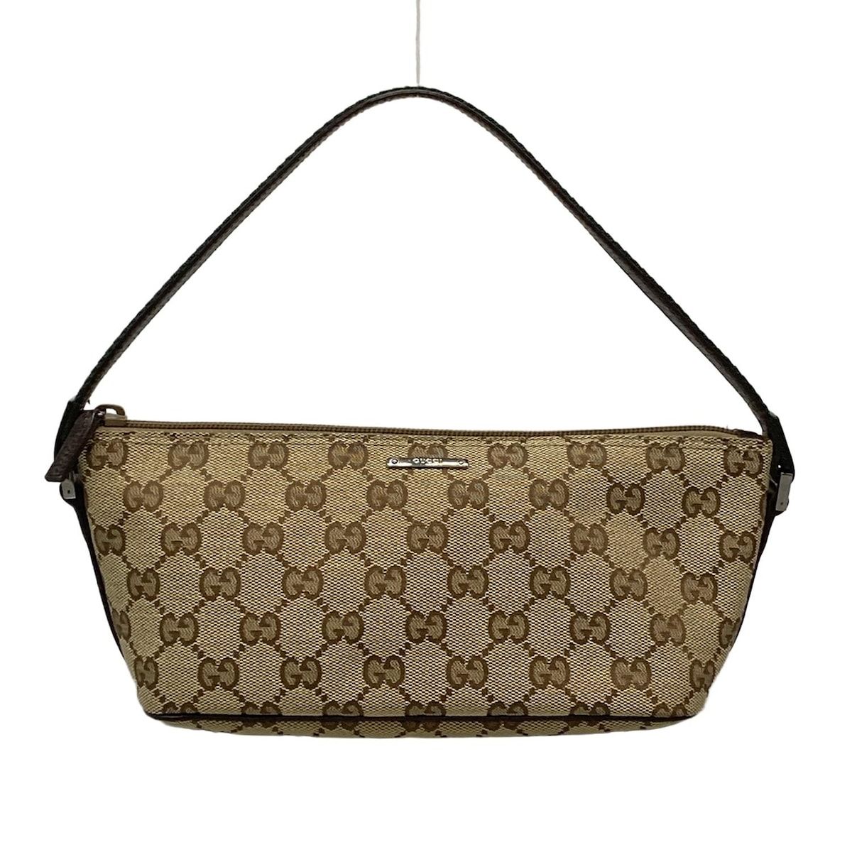 GUCCI グッチ ハンドバッグ GG柄 シェリー ウェブ 141809 ベージュ×ダークブラウン×マルチ ミニバッグ レザー