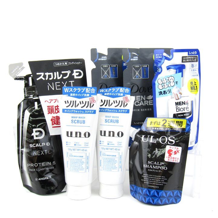 【未使用】スカルプD シャンプー コンディショナーまとめ売り スカルプD ウーノ ダヴ スカルプシャンプー コンディショナー 洗顔料