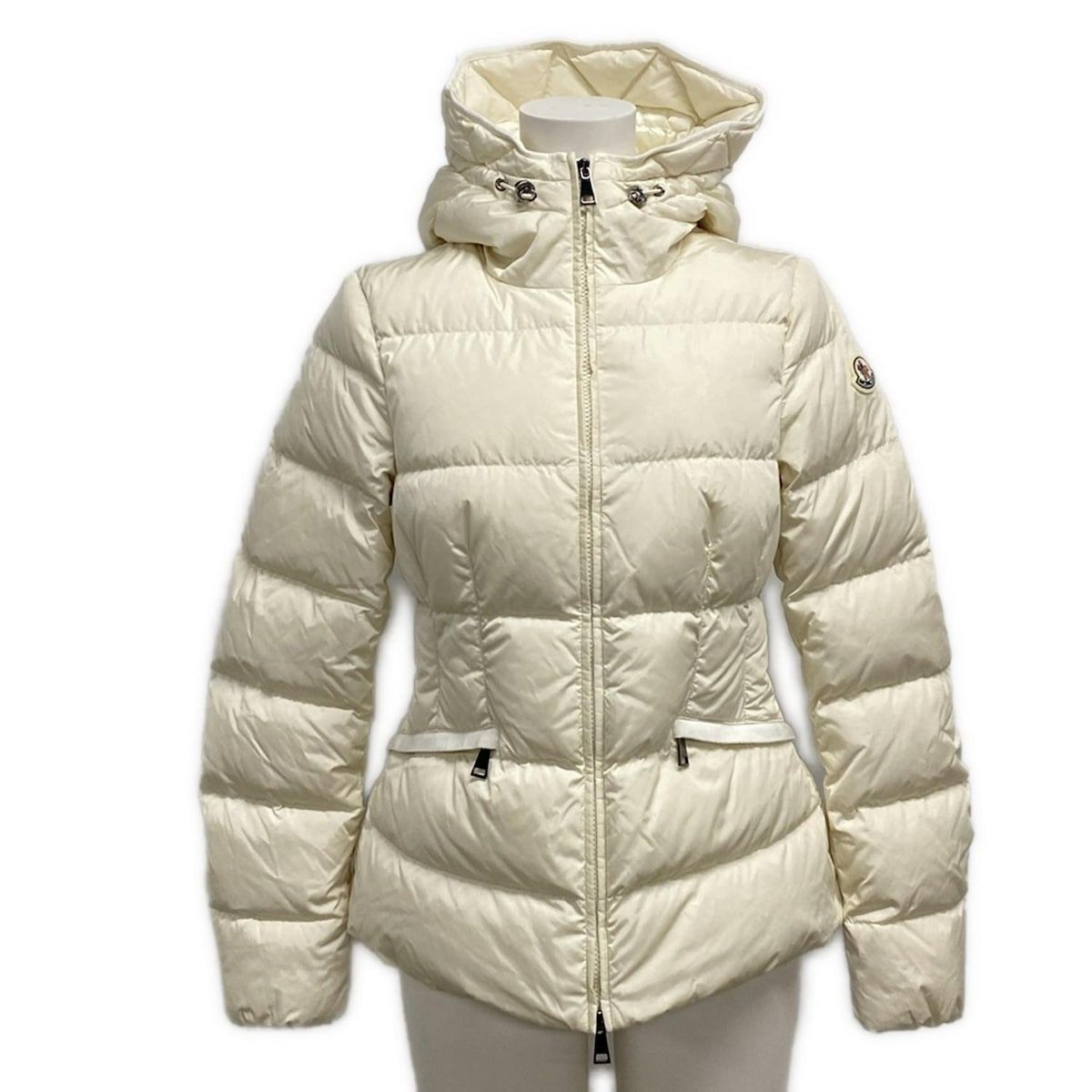 MONCLER モンクレール ダウンジャケット サイズ0 XS レディース AVOCE アイボリー 長袖|ジップアップ|秋|冬 ダウン