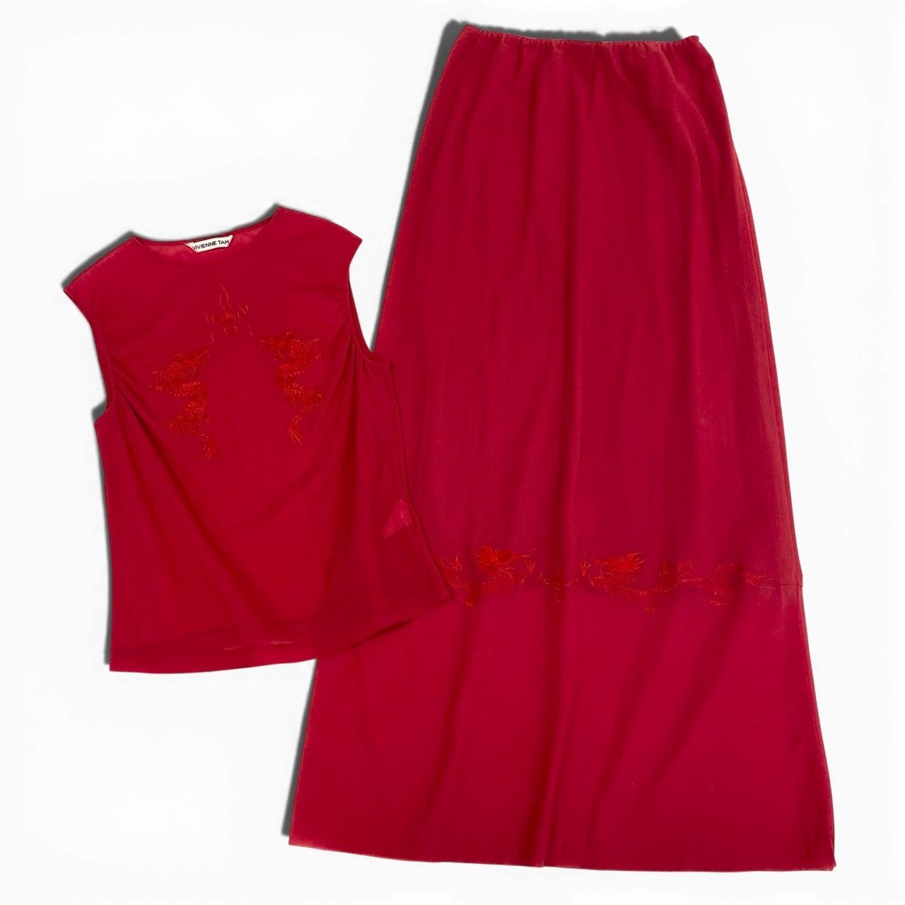 29a9 VIVIENNE TAM ヴィヴィアンタム パワーネット ドラゴン刺繍