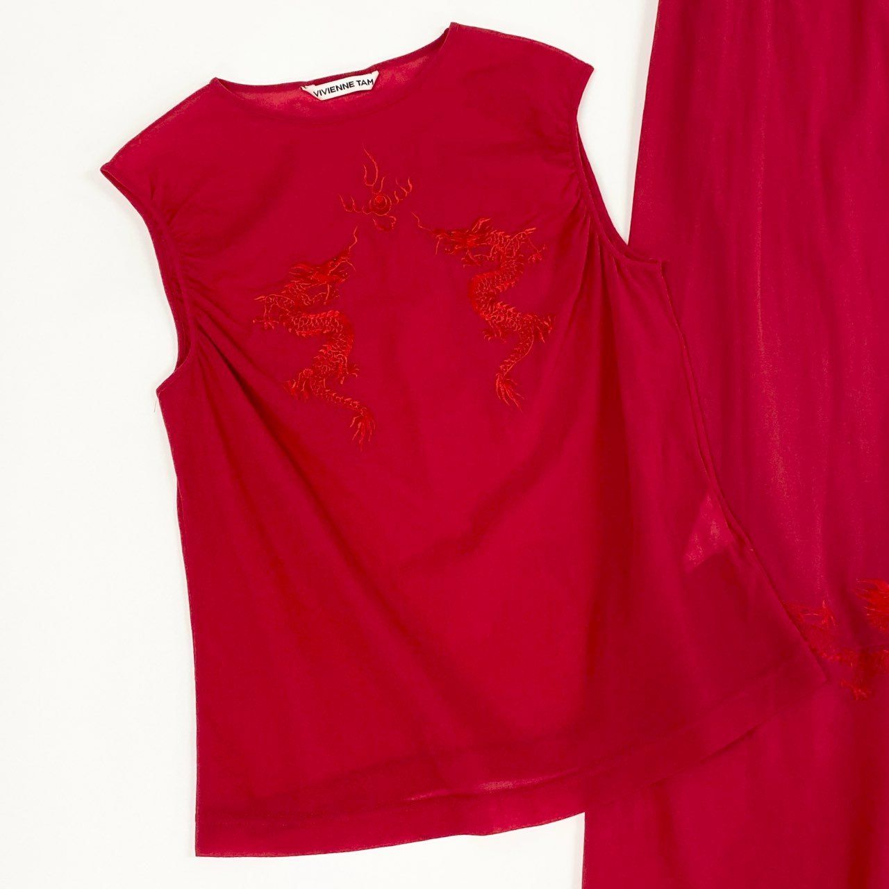 29a9 VIVIENNE TAM ヴィヴィアンタム パワーネット ドラゴン刺繍