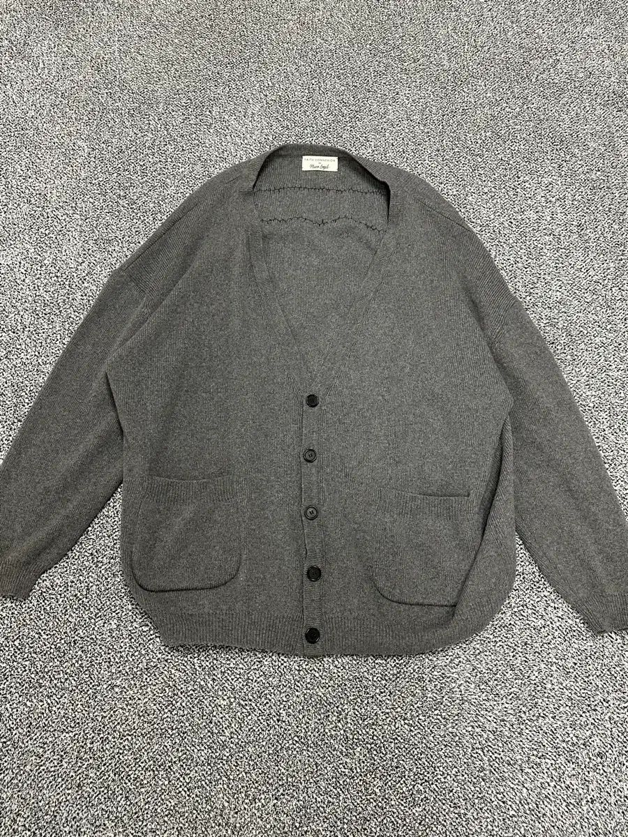 フェイスコネクション | メンズ オーバーサイズ グレー カーディガン