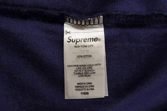 シュプリーム SUPREME GONZ NAMETAG S/S TOP NAVY XL ゴンズ