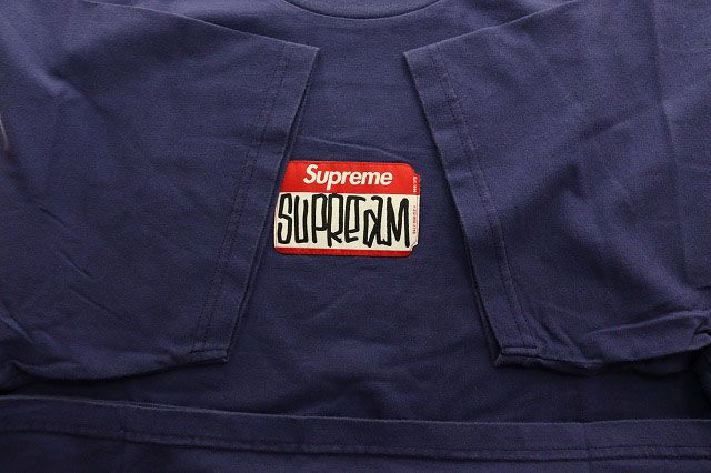 シュプリーム SUPREME GONZ NAMETAG S/S TOP NAVY XL ゴンズ