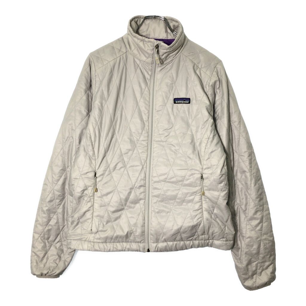 patagonia パタゴニア ナノパフジャケット アウトドア グレー レディース M 古着 X 0551