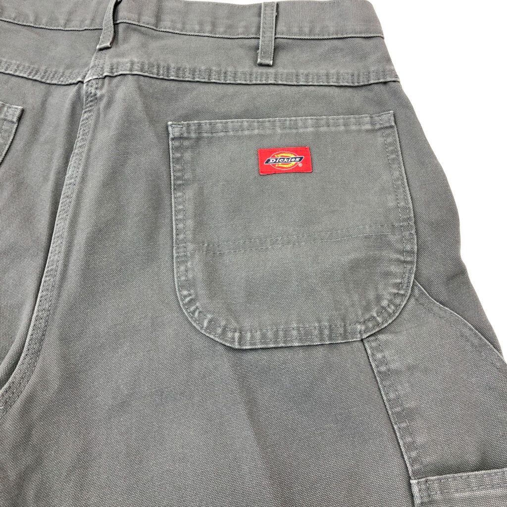 古着 DICKIES ダック ダブルニー ペインターパンツ グレー フェード 古着 DICKIES ダック ダブルニー ペインターパンツ グレー フェード
