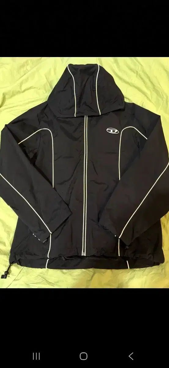 DIESEL J-ハイブス コントラスト パイピング ウィンドブレーカー sサイズ