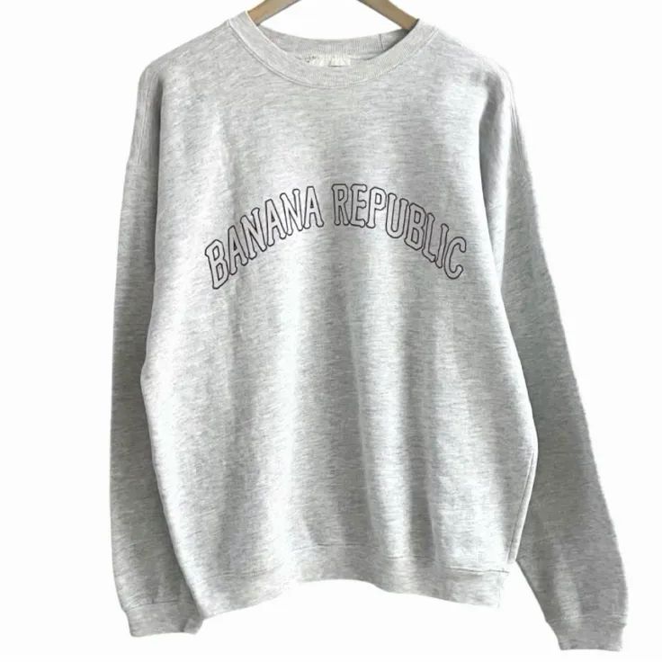 80 s 90 ヴィンテージ Banana Republic SAFARI-TRAVEL バナナリパブリック スウェット 在原 みゆ紀 着用