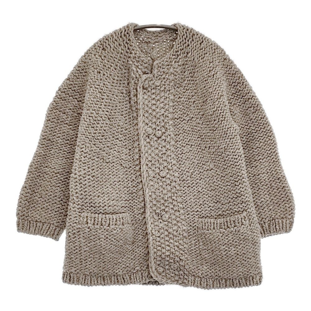 【未使用】ネストローブnest robeベージュの2way長袖カーディガン 未使用】ネストローブnest robeベージュの2way長袖カーディガン