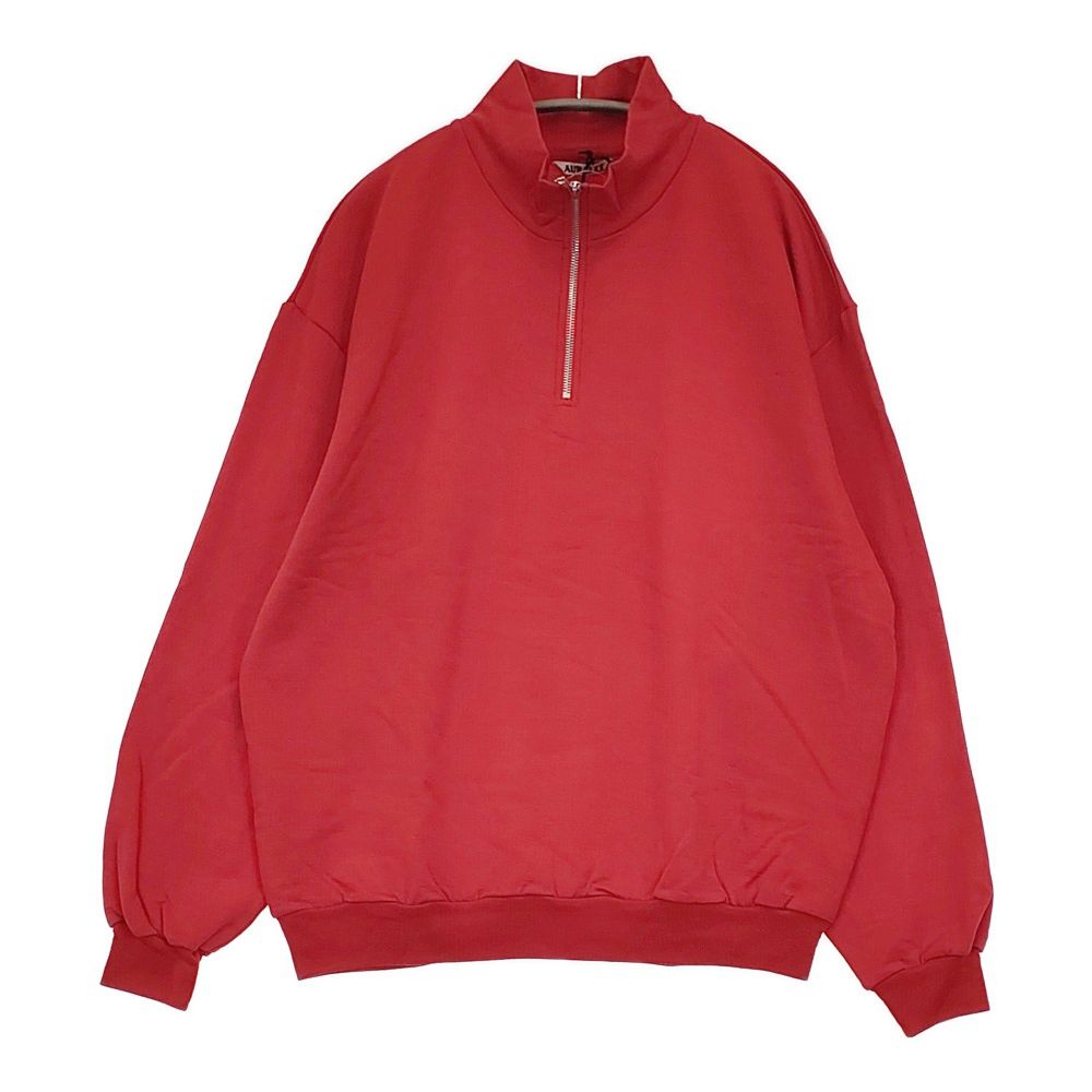 AURALEE ♥品 LIGHT WOOL SWEAT HALF ZIP P|O サイズ4 定価37400円 スウェット 25 AW レッド メンズ オーラリー 5-1226 T♪