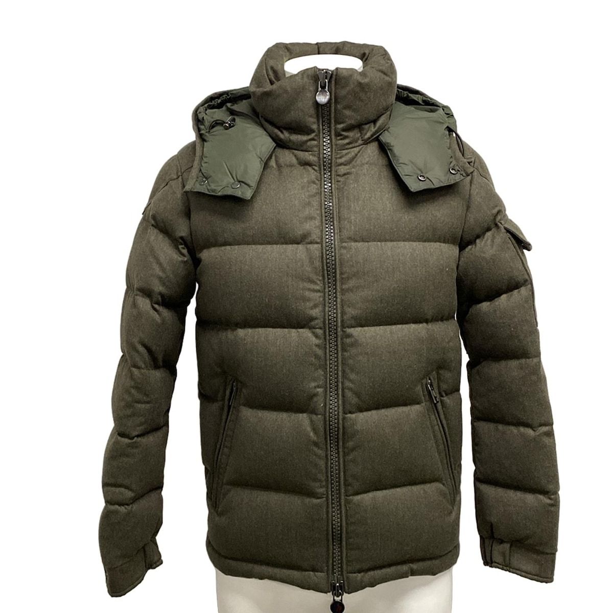 MONCLER モンクレール ダウンジャケット サイズ0 XS メンズ MONTGENEVRE モンジュネーブル カーキ 長袖|冬 ウール ダウン