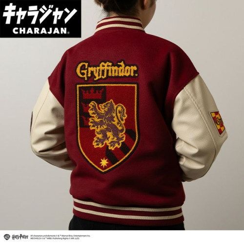 丸眞 マルシン スタジャン L ハリー ポッター グリフィンドールロゴ 男女兼用 キャラクター キャラジャン