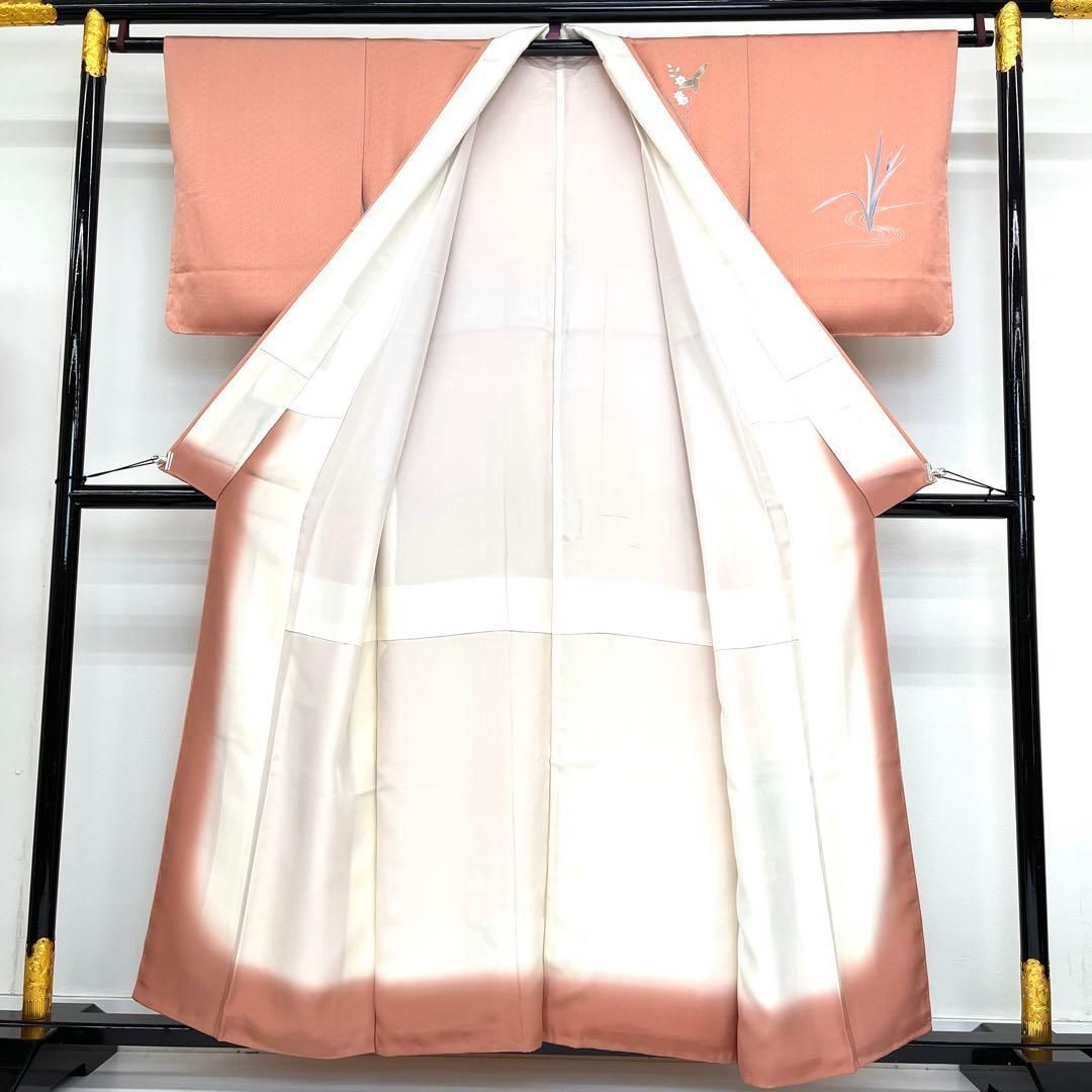 着物と帯 時流 H 2580◆正絹 訪問着◆手描き友禅 ♥品 紋なし ピンク