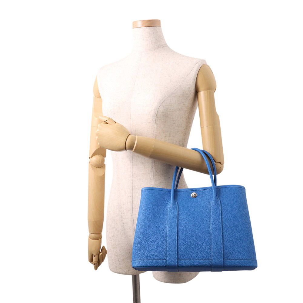 エルメス トートバッグ ガーデンパーティTPM ニューブルーイドラ 