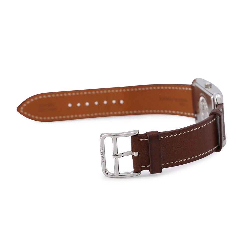 エルメス ケープコッド GM CC 3.710 HERMES 腕時計 クォーツ 10 Pダイヤ ホワイトシェル文字盤