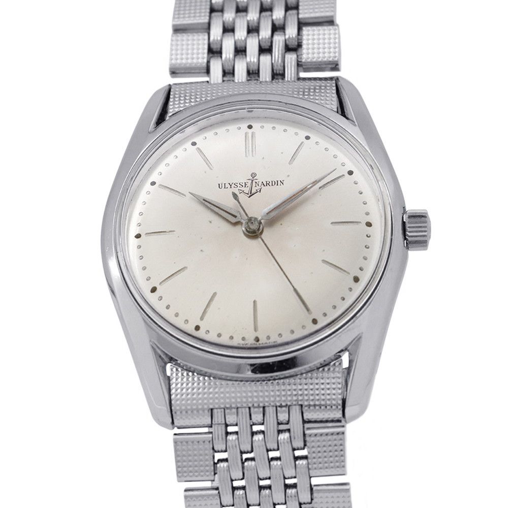 ユリスナルダン ノンデイト ULYSSE NARDIN 腕時計 シルバー文字盤
