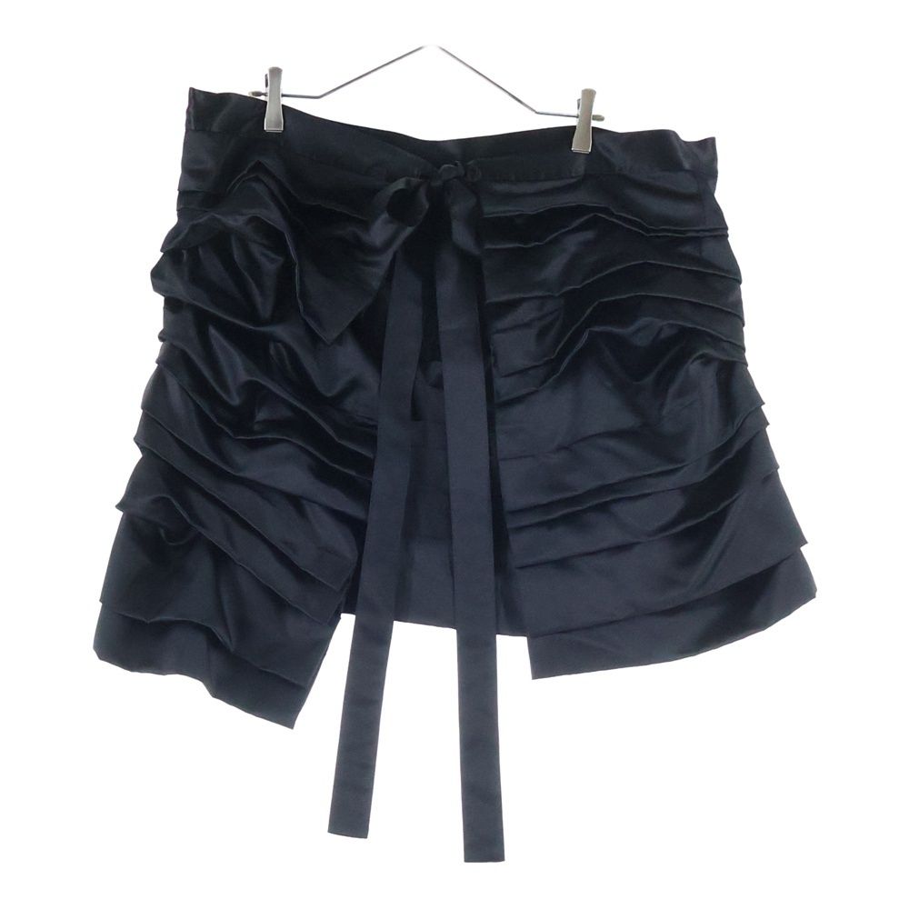 COMME des GARCONS コムデギャルソン 14 SS プリーツ ラップ 巻きスカート レディース ブラック GM-S 008