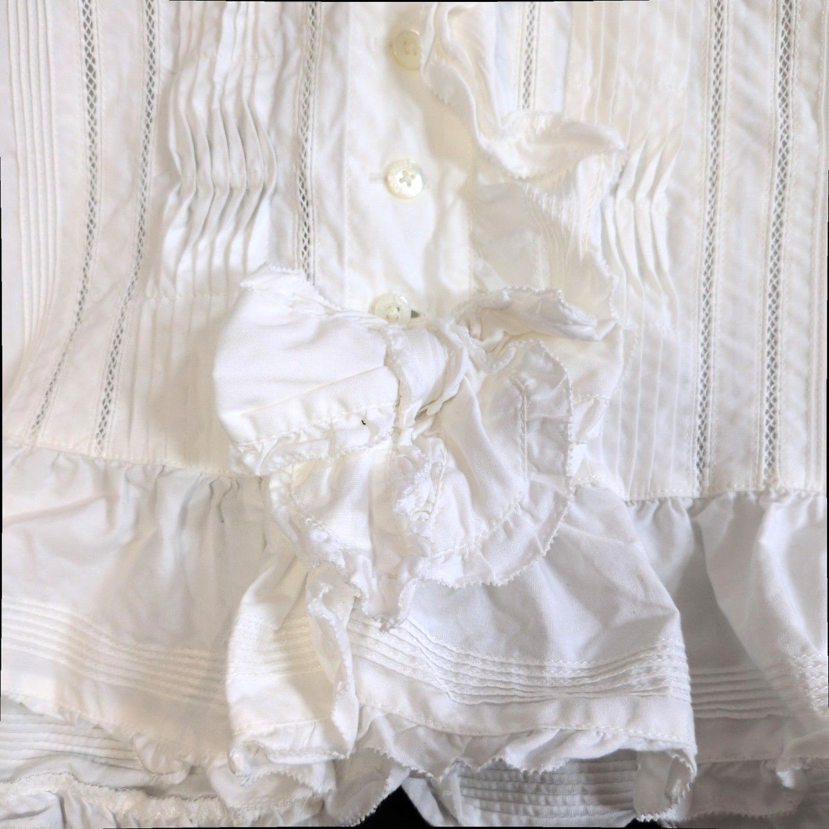 激レア✨ PINK HOUSE ピンクハウス ピコ加工ブラウス ピコフリル