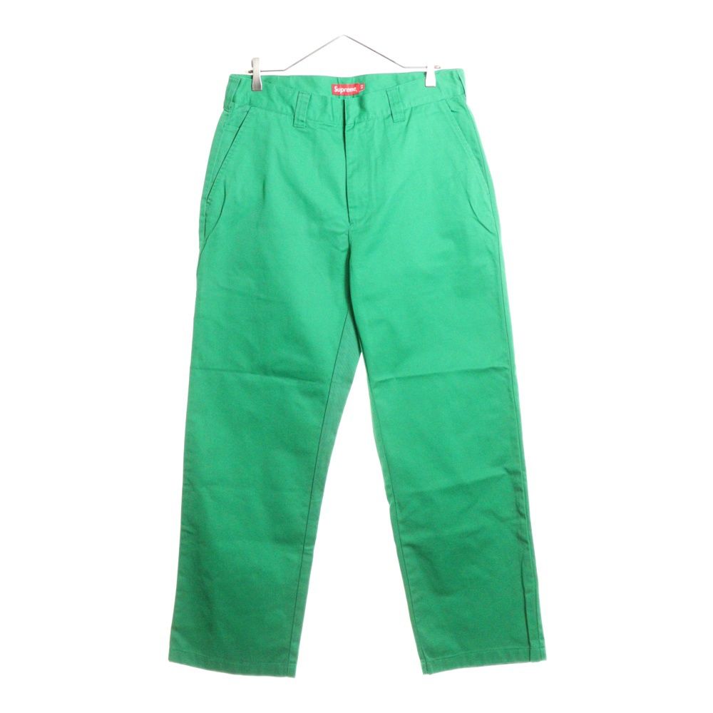SUPREME シュプリーム 23 SS Work Pant ジップフライ ワークパンツ グリーン