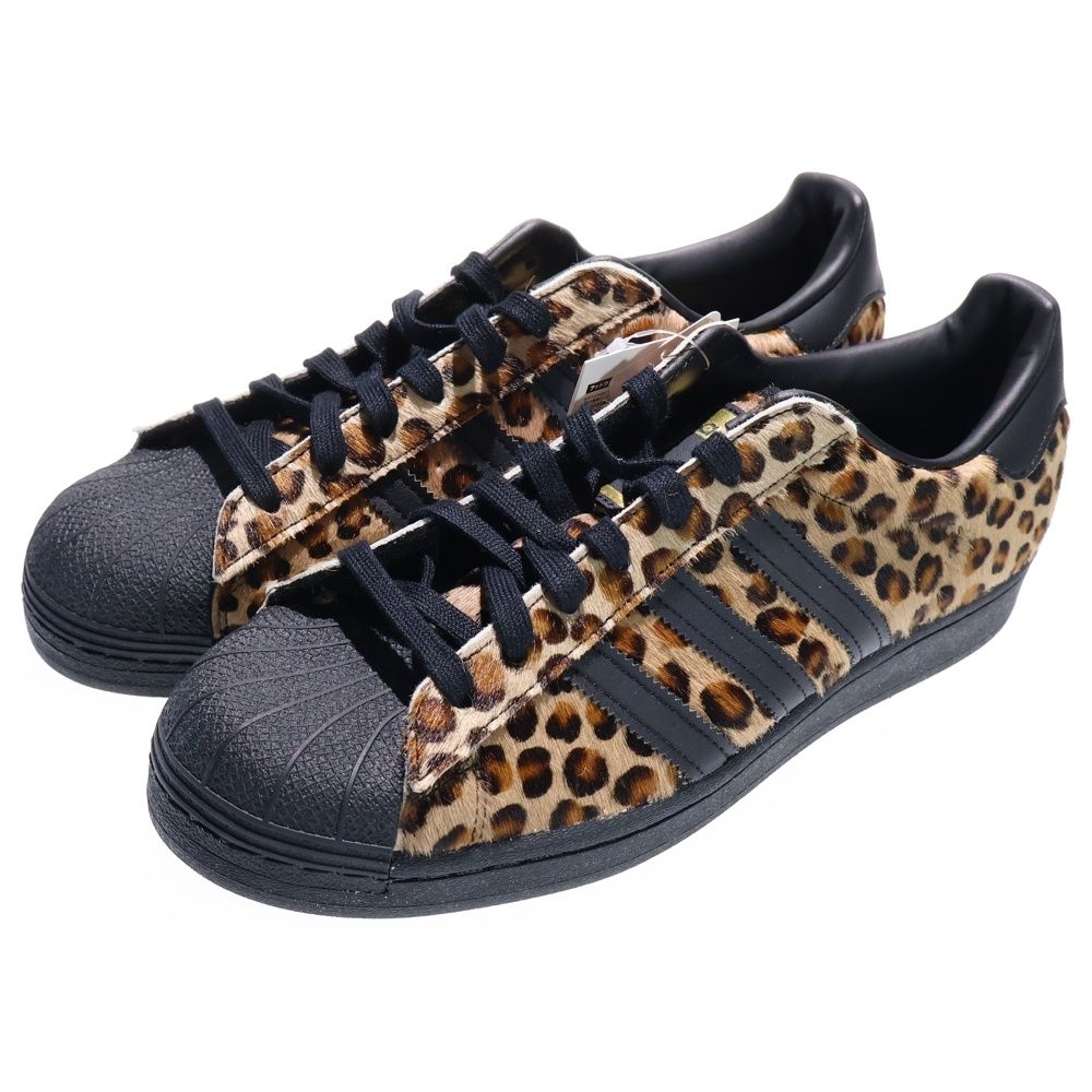 adidas アディダス ×ATOMOS LEOPARD PRINT アトモス スーパースター レオパードプリント ローカットスニーカー ブラウン US 9|27 cm H 67529