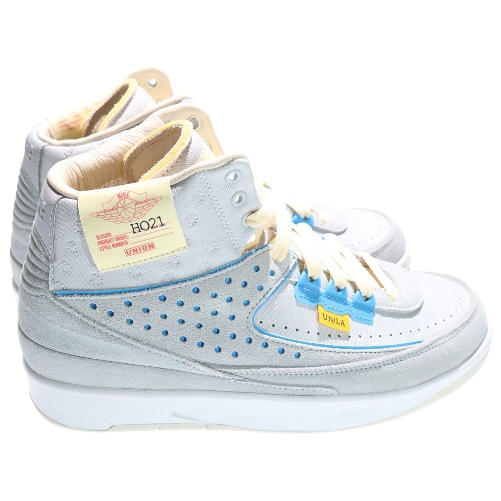  NIKE ナイキ ×UNION AIR JORDAN 2 RETRO SP ユニオン エアジョーダン2 ハイカットスニーカー グレー US 7|25 cm DN 3802-001 スニーカー 靴