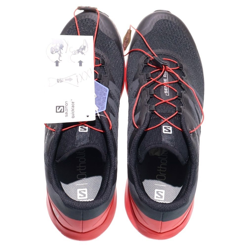  SALOMON サロモン SENSE RIDE 4 センス ライド メッシュ ローカットスニーカー ブラック|レッド US 10|28 cm 413781 スニーカー 靴