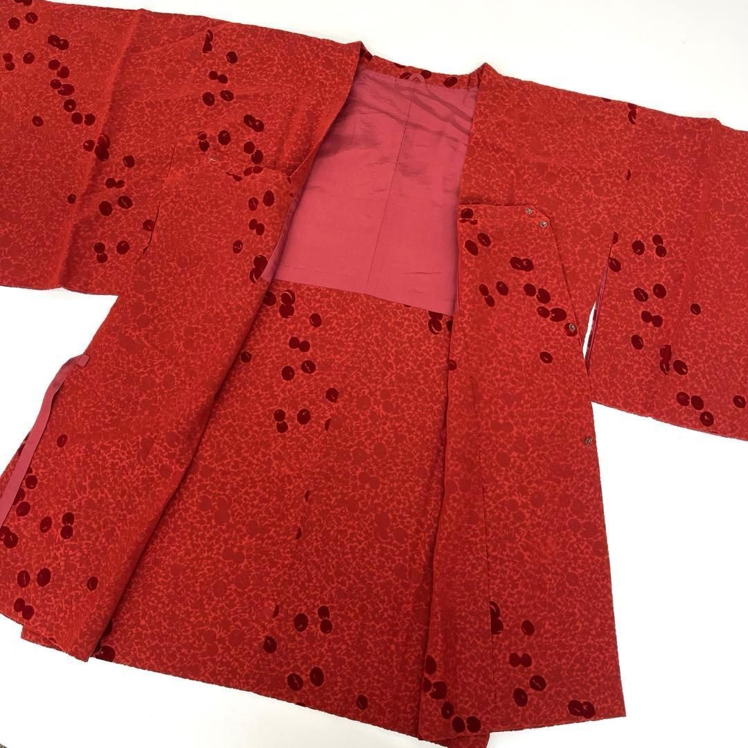  着物と帯 時流 コ2594◆道行コート◆ 切りビロード ショール付 羽織 着物 浴衣