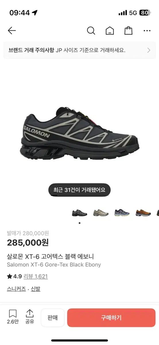 SALOMON ブラック エボニー gtx 270