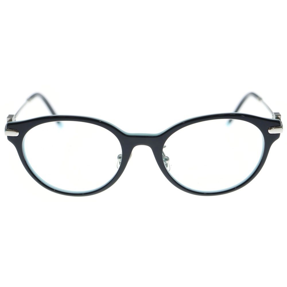 TIFFANY - Co. ティファニー Tデザイン シェル ラウンド サングラス メガネ アイウェア ブラック|ブルー TF 2218-D