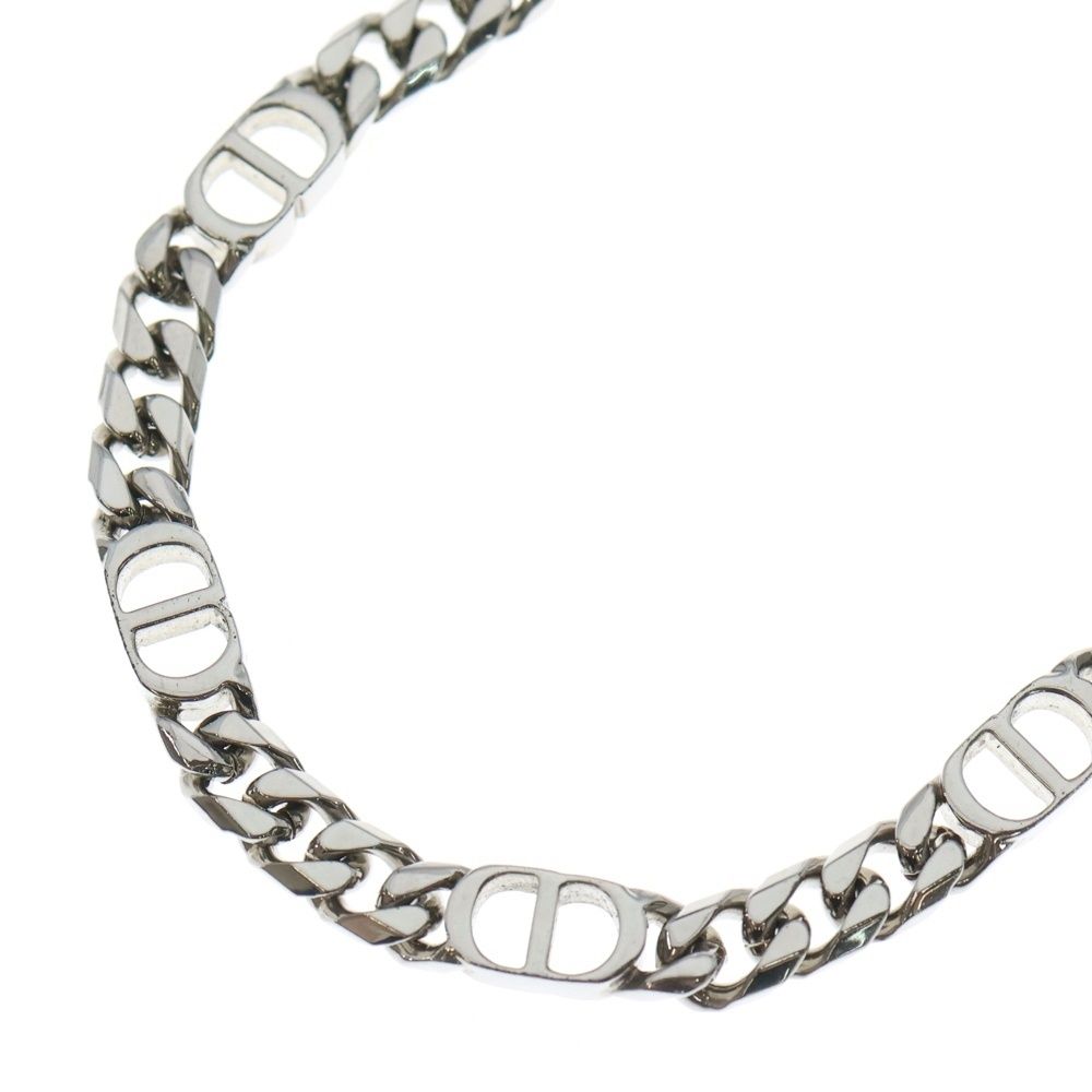 DIOR ディオール CD ICON NECKLACE ロゴモチーフ ネックレス シルバー