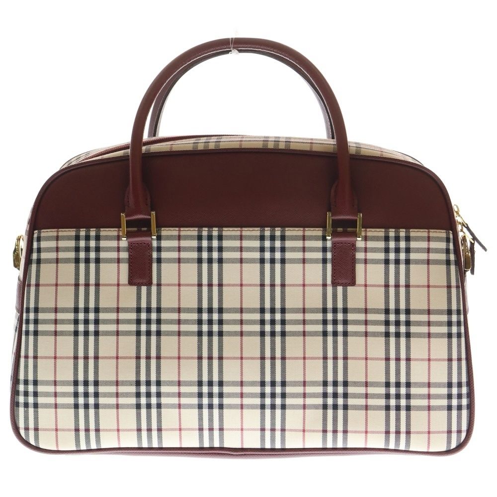バーバリー 　BURBERRY　ノバチェック ボストンバッグ 旅行用　赤 楽天市場】【バッグ】BURBERRY バーバリー ノバチェック チェック柄