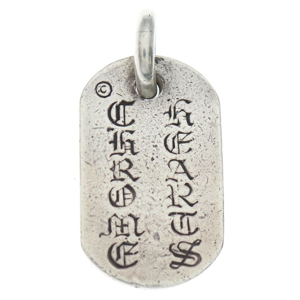 CHROME HEARTS クロムハーツ RAISED FRRL DOGTAG レイズドフローラルクロス ドッグタグ ペンダントトップ シルバー BCA 302